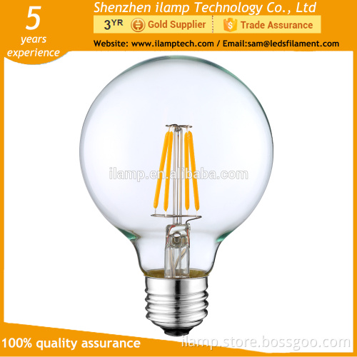 ilamptech alibaba china edison bulb 120v e26 ul led filament bulb g125 pendant globe light